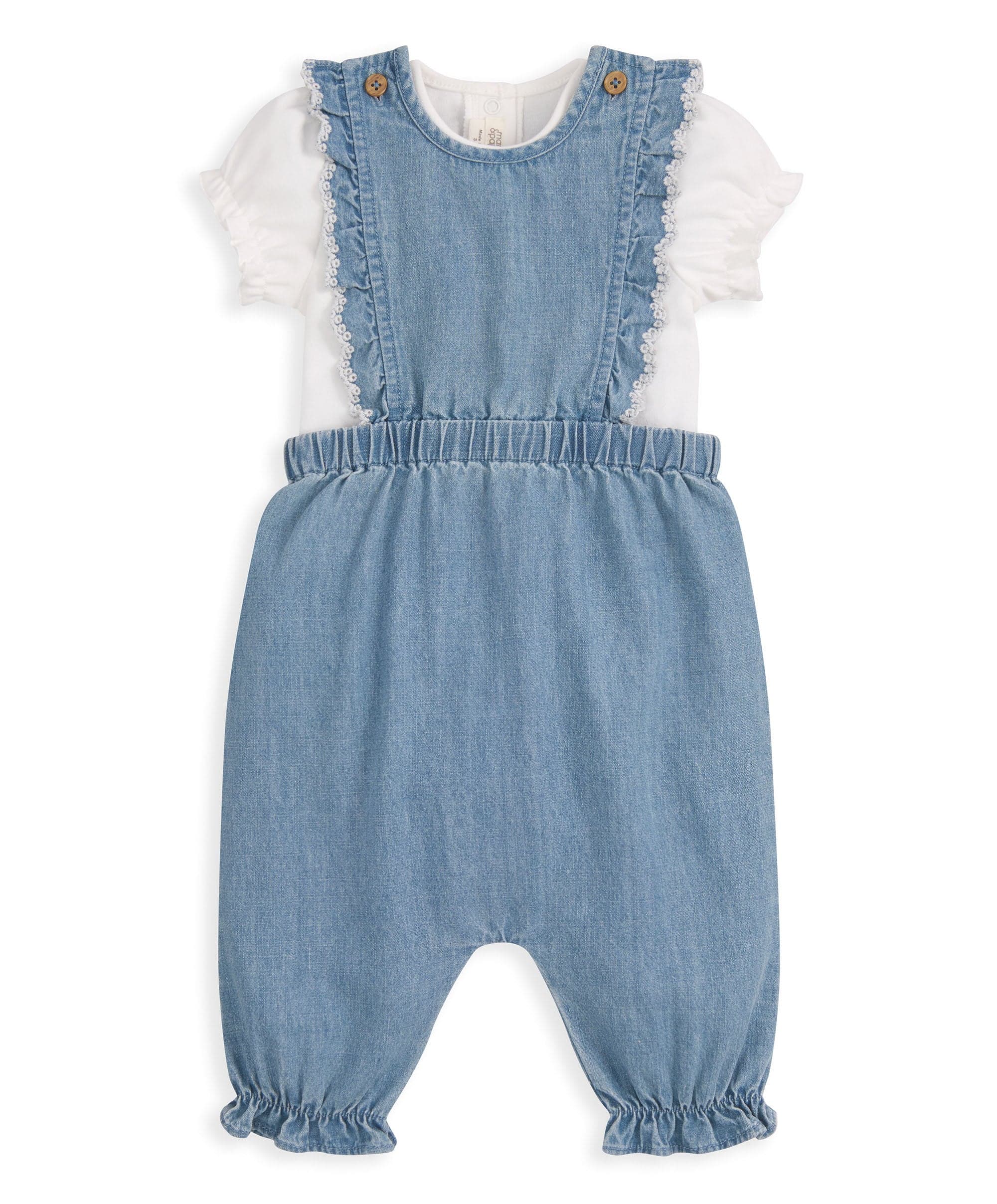 Chambray Dungarees and Bodysuit - Image 4