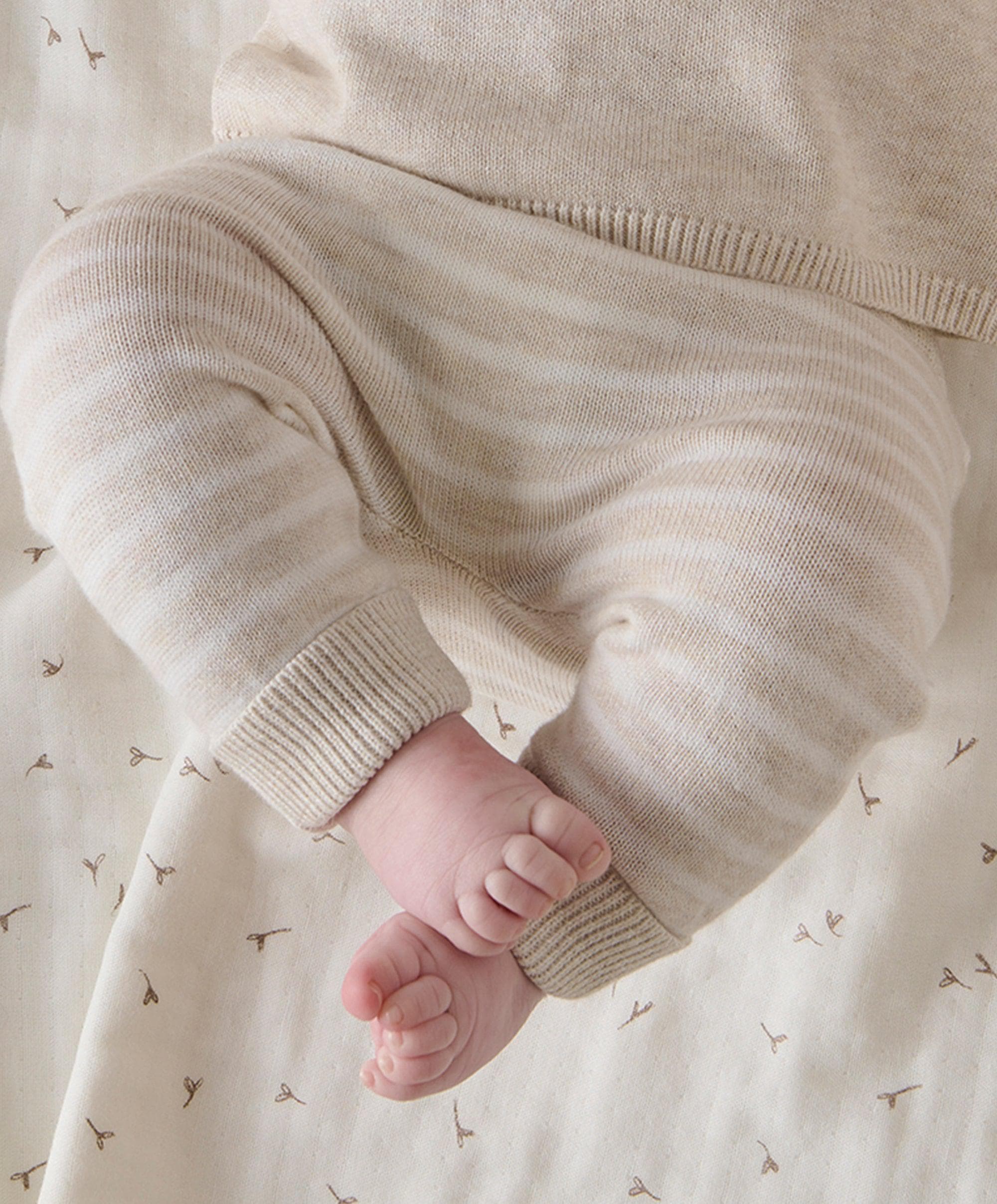 Hello World Knit Set (2 Piece) - Beige - Image 5