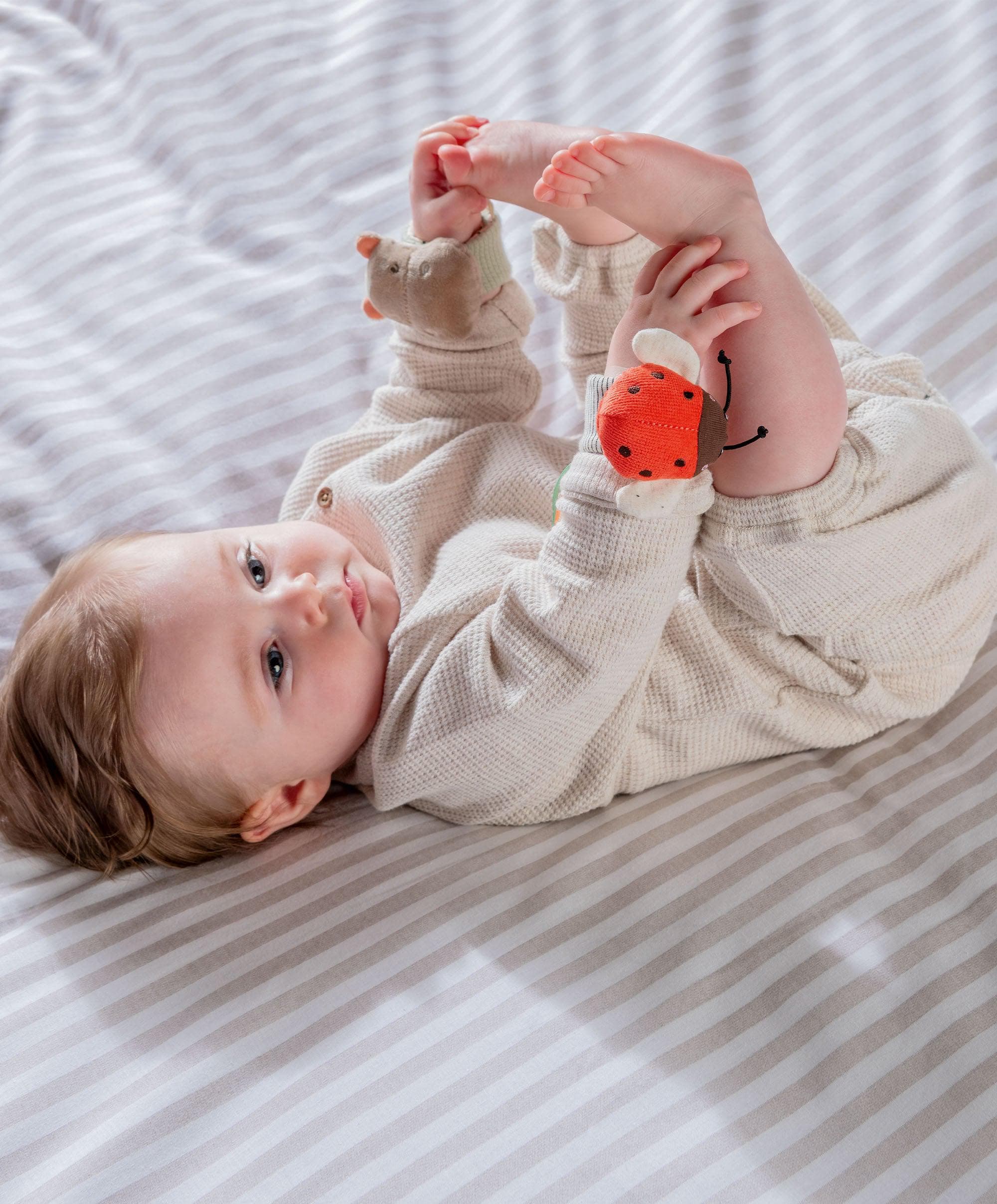 Wrist Rattles - Hippo/Ladybird  (2 Pack) - Image 3