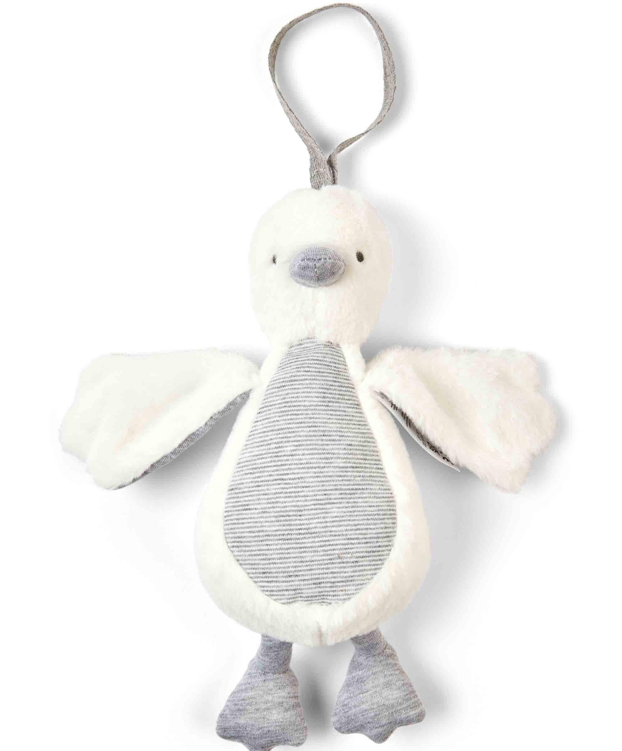 Welcome to the World Chime Duck Travel Toy - Grey - Image 3