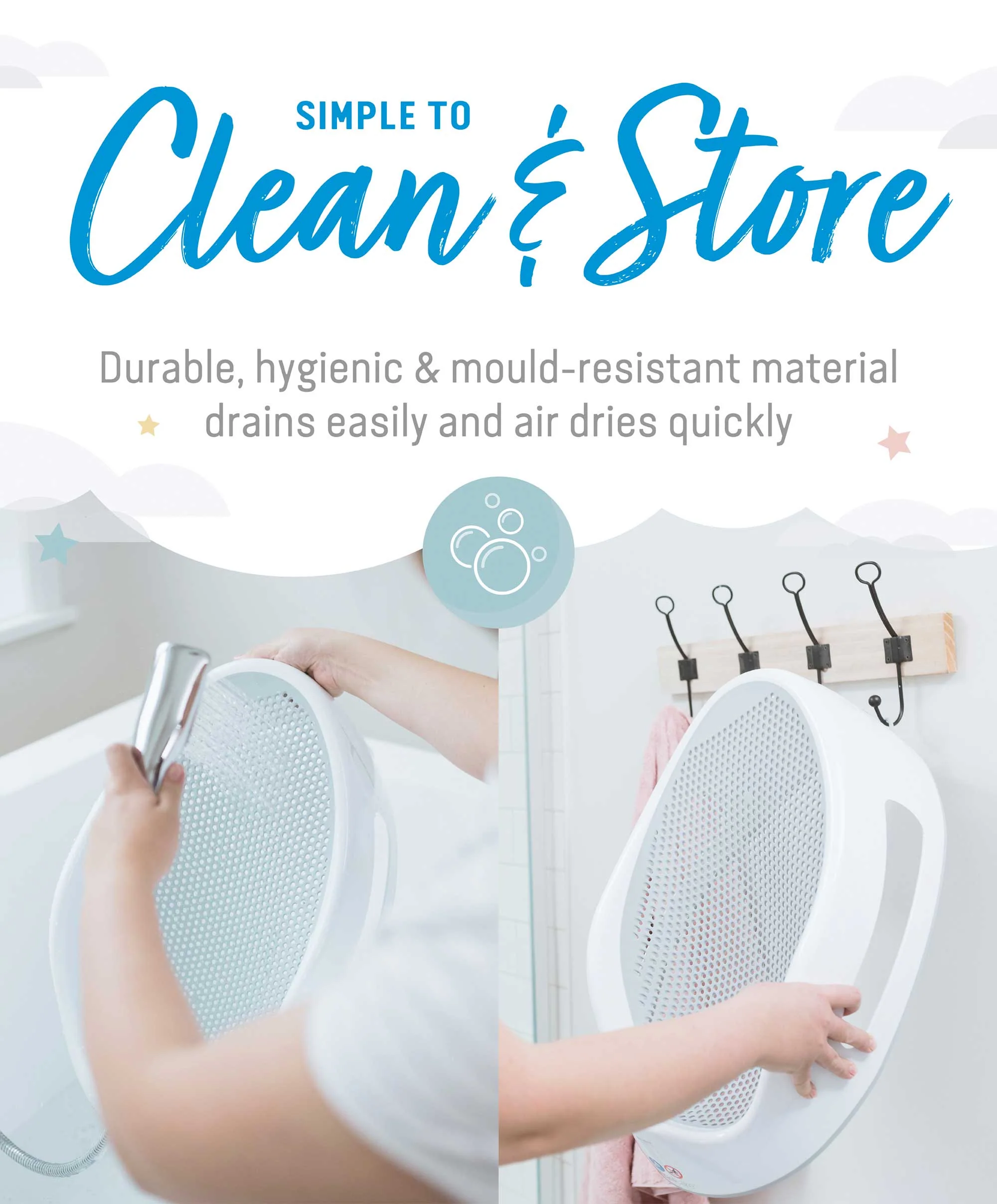 Angelcare Soft Touch Baby Bath Support - Grey - Image 6