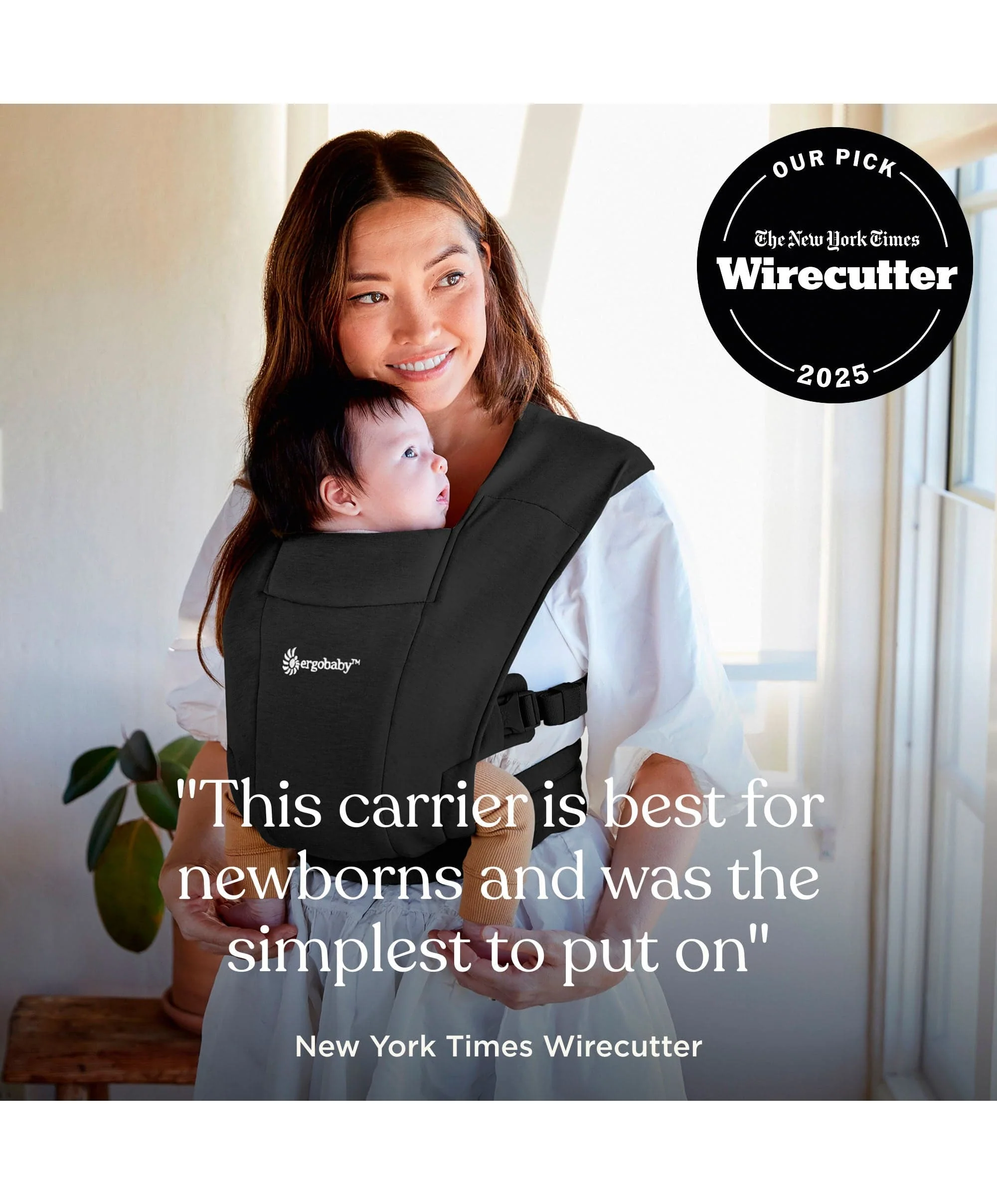 Ergobaby Embrace Baby Carrier - Black - Image 10