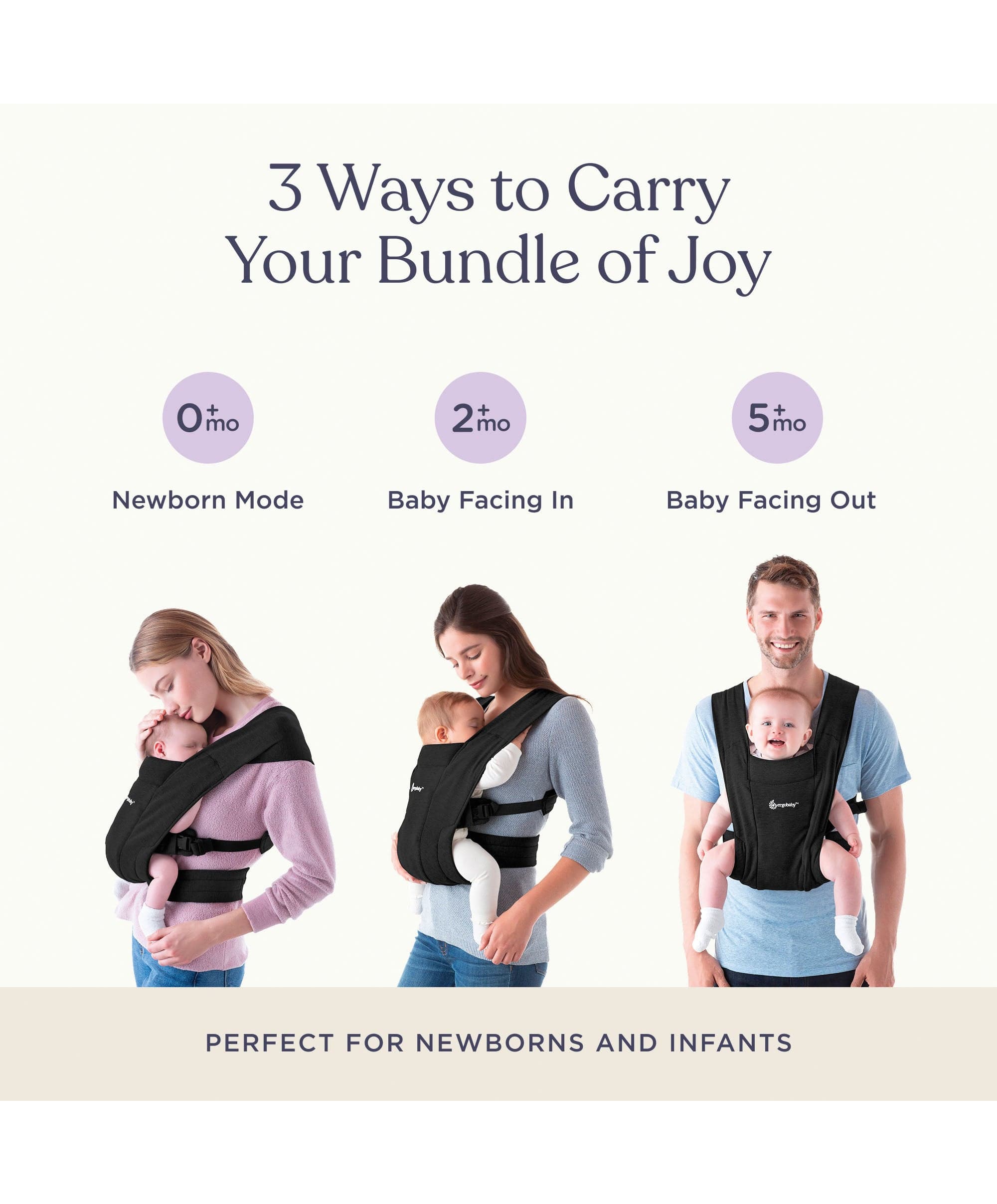 Ergobaby Embrace Baby Carrier - Black - Image 12