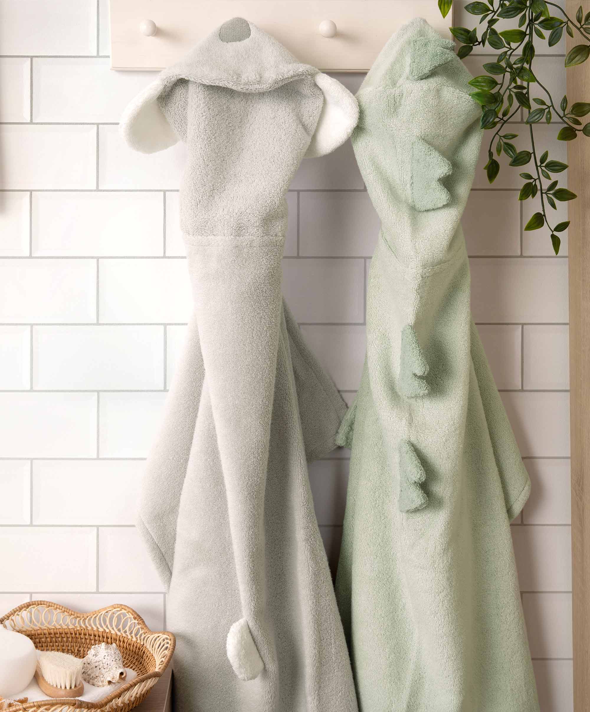 Hooded Baby Towel - Dinosaur - Image 3