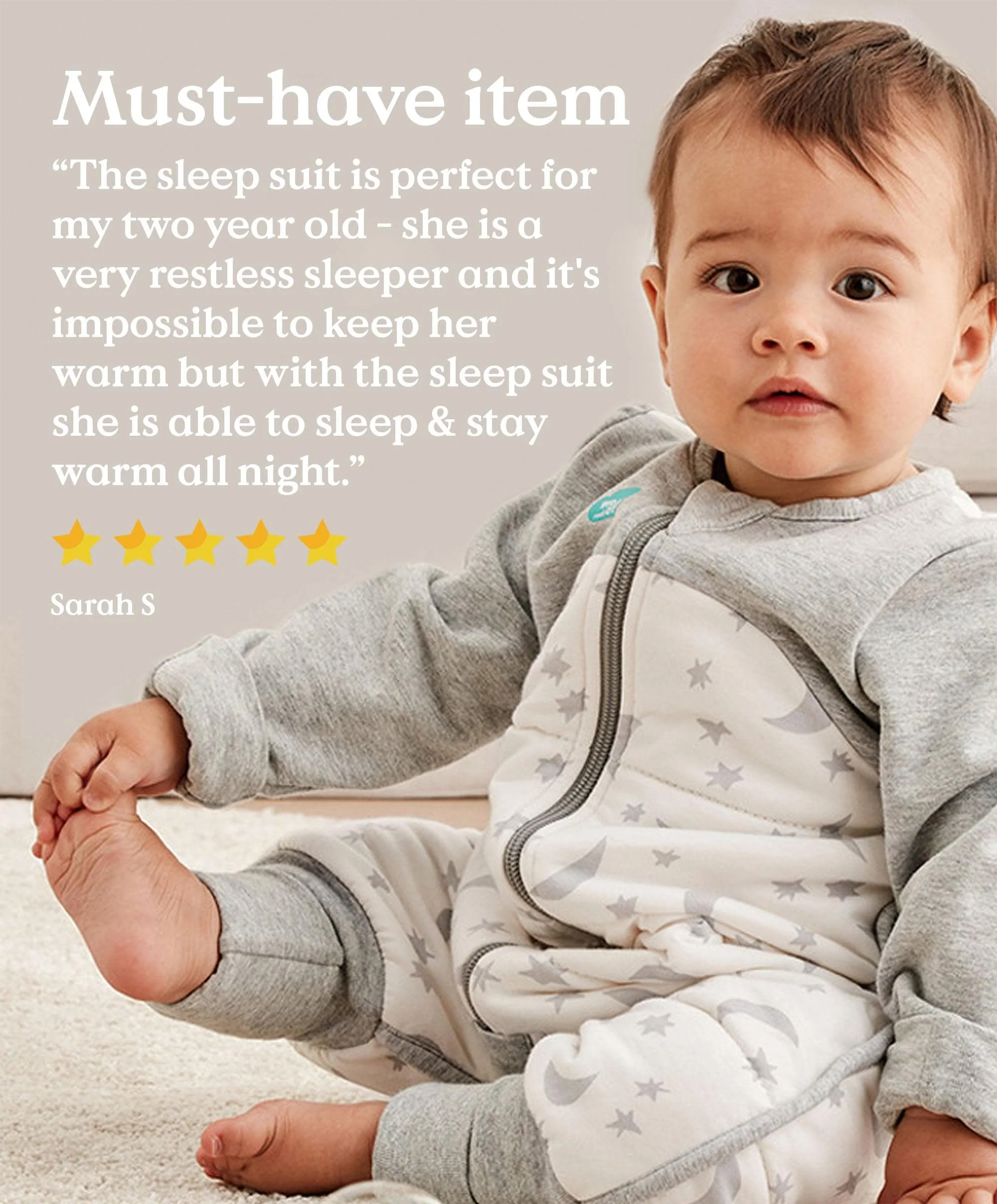 Love to Dream Sleep Suit 12-24 Months (2.5 Tog) - Moonlight Olive - Image 3