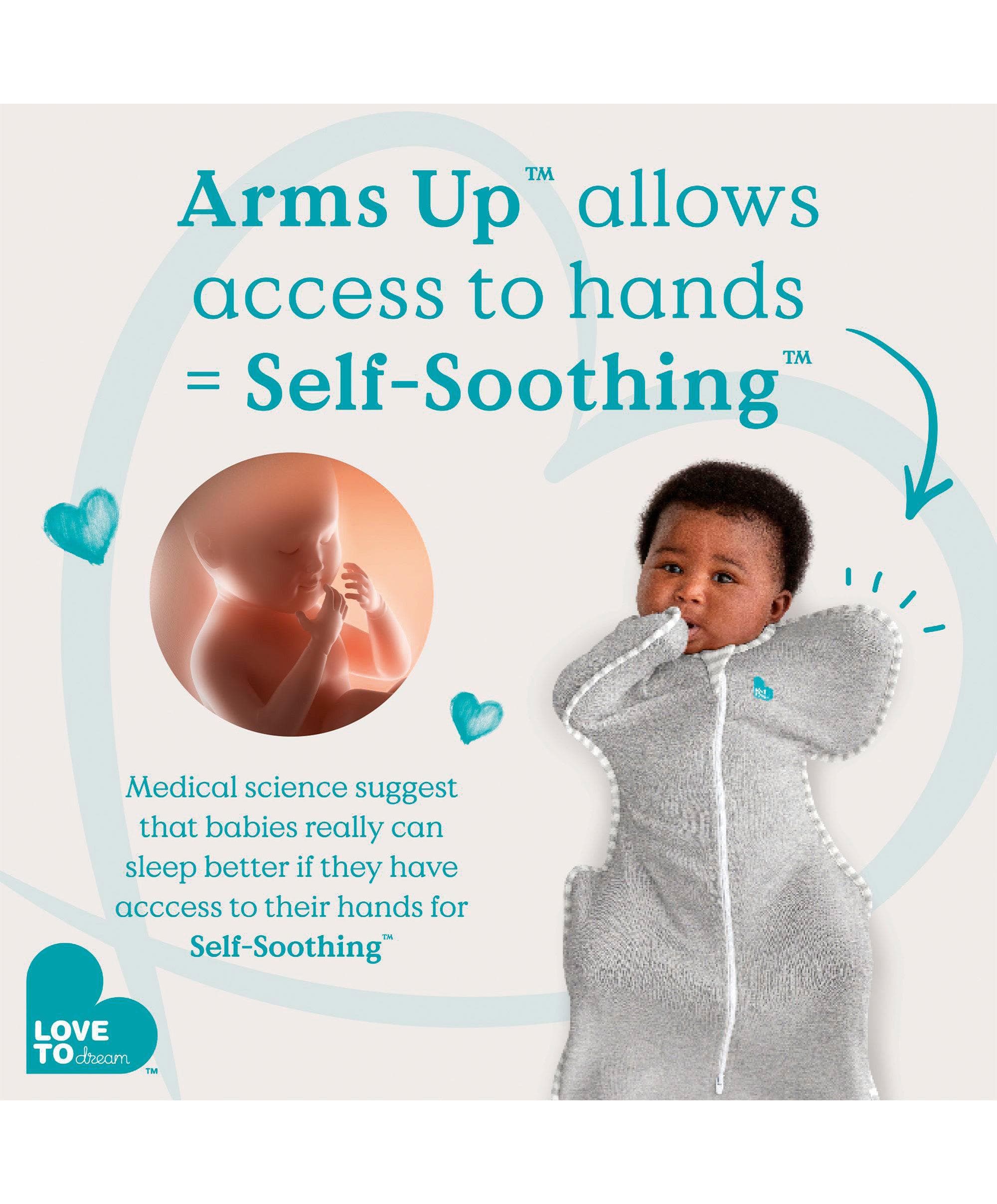 Love to Dream Swaddle Up™ Small/8 - 13lbs (1.0 Tog) - Sand Dollar - Image 4