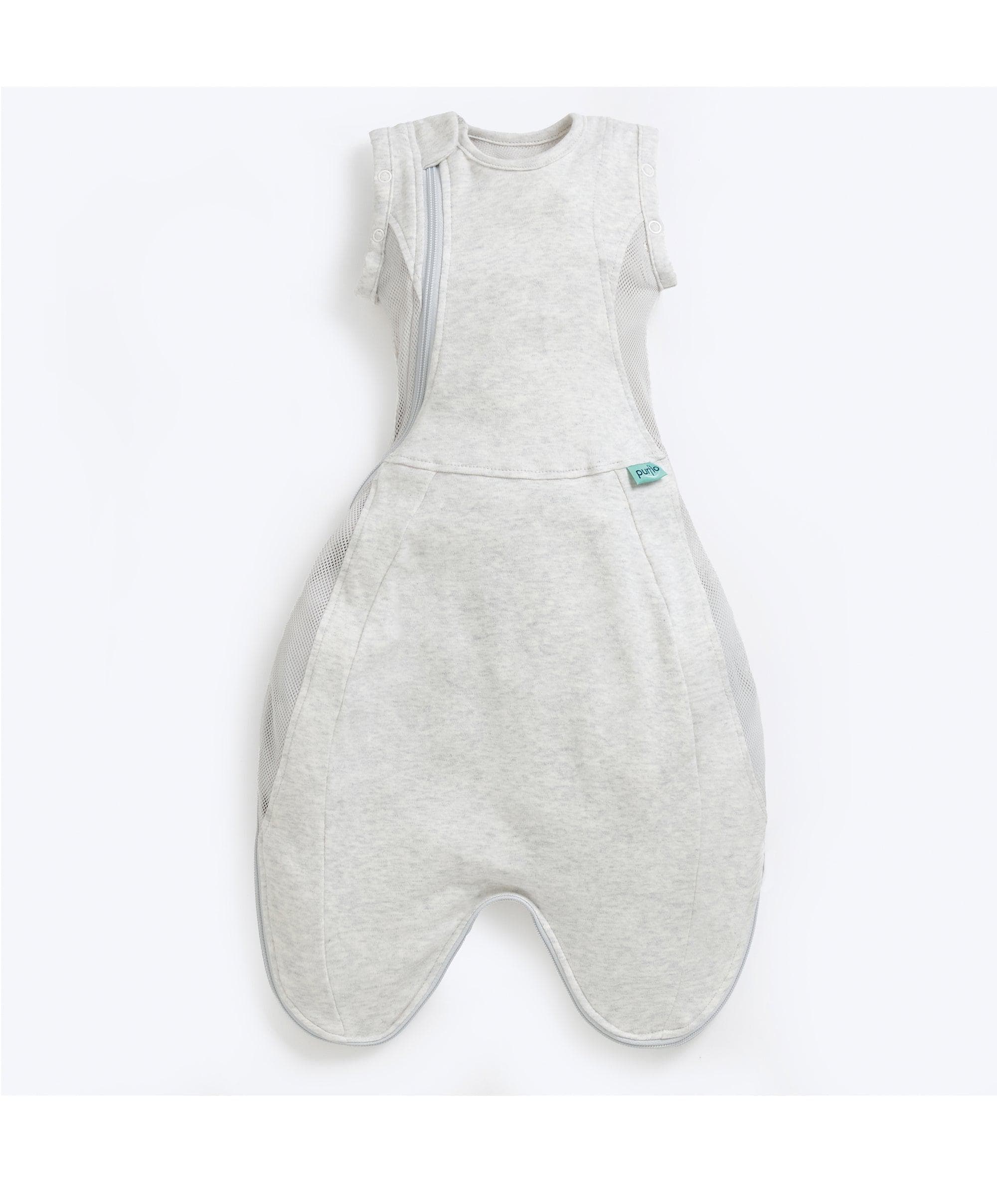 Purflo Swaddle to Sleep Bag 0-4 Months (0.5 Tog) - Minimal Grey - Image 3