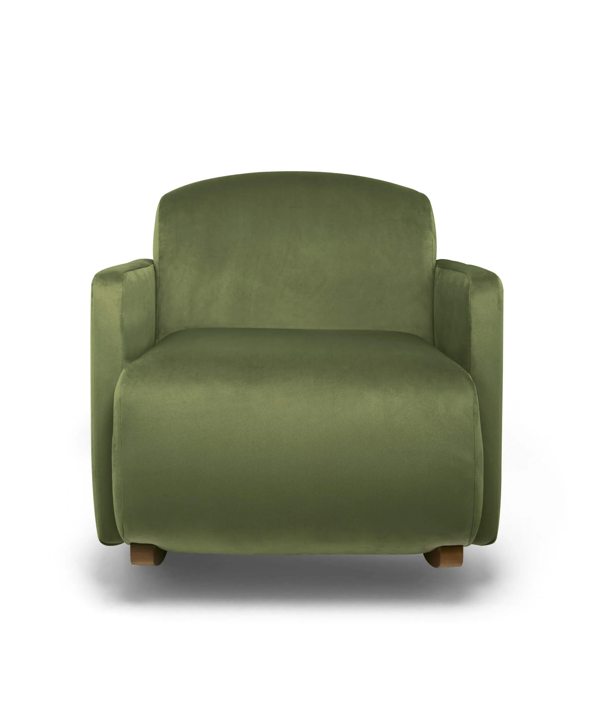 Royton Nursing Chair - Olive Velvet - Image 3