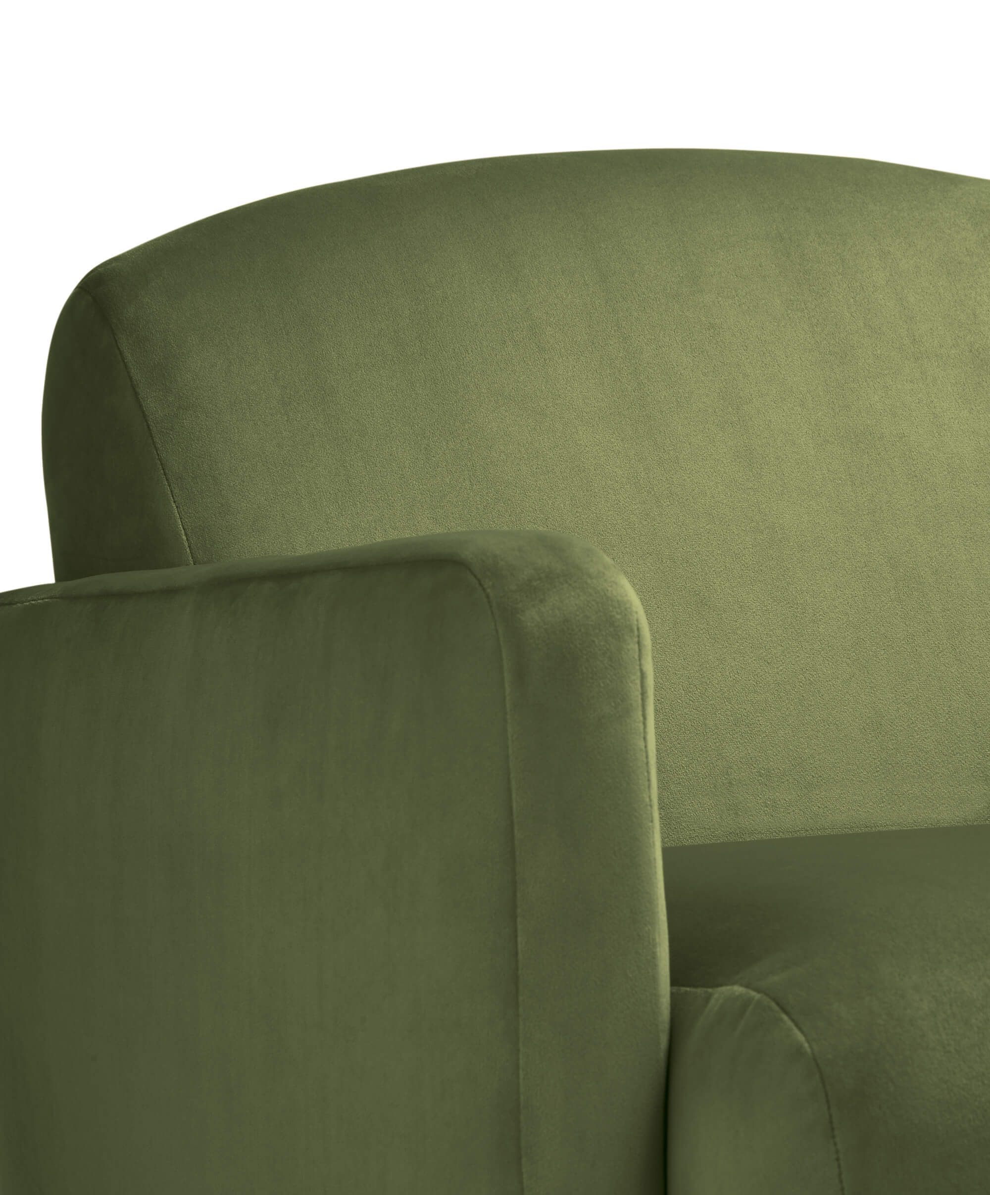 Royton Nursing Chair - Olive Velvet - Image 5