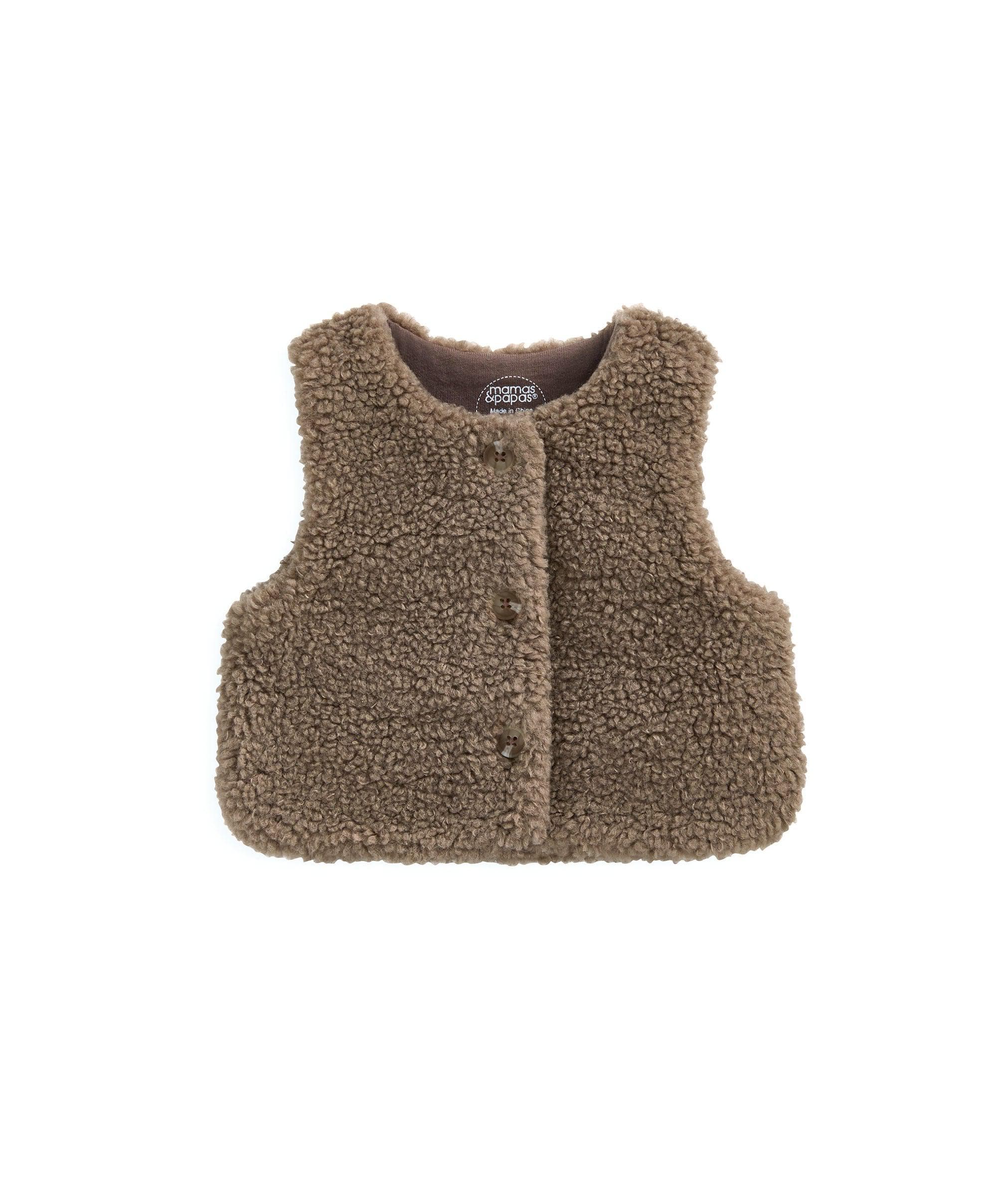 Borg Gilet & All in One Outfit Set - Sand - Image 7