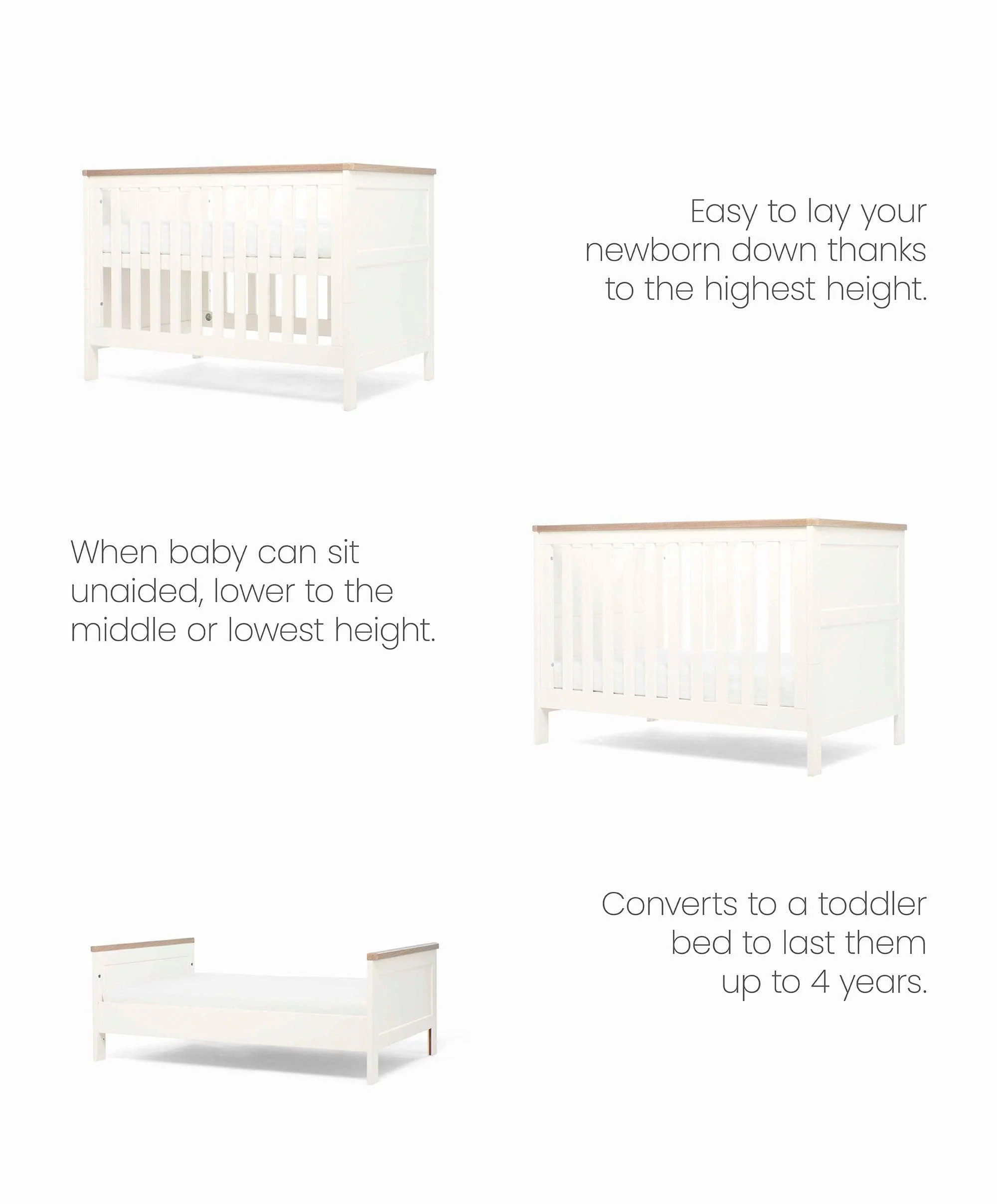 Wedmore Small Cotbed - White - Image 6